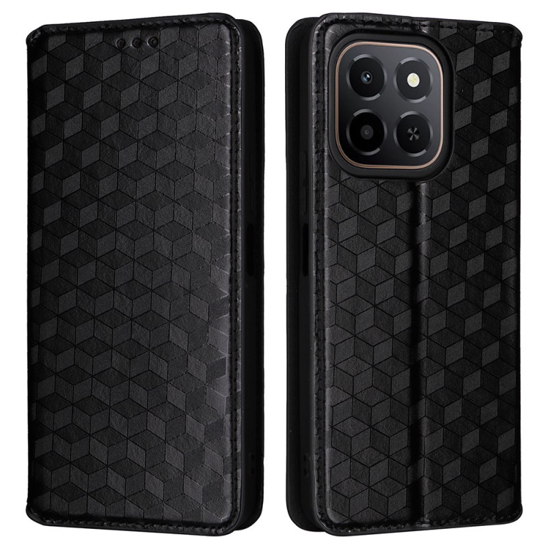 Flip Cover Honor X6c 4G Rautenmuster