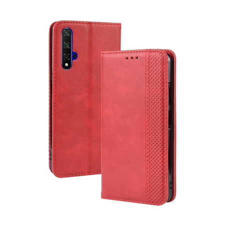 Flip Cover Honor 20 Vintage-Leder-Effekt Stilisiert