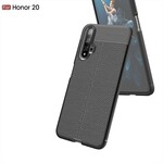 Honor 20 Cover mit Litschi-Leder-Effekt Double Line