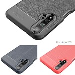 Honor 20 Cover mit Litschi-Leder-Effekt Double Line