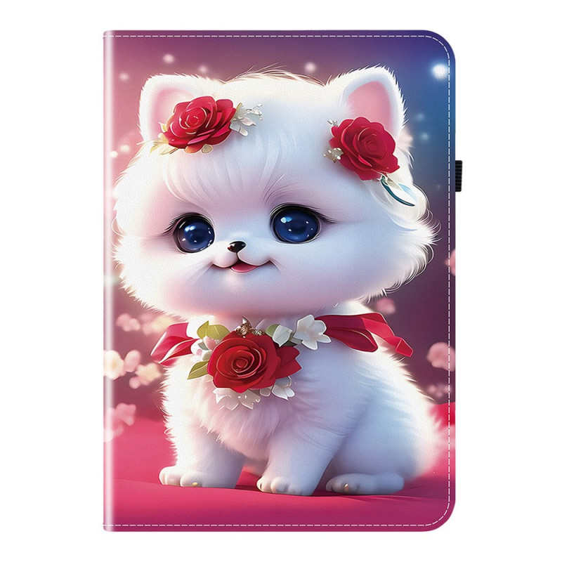 Lenovo Tab M11 / K11 (11") Tasche - TB330 Katze und Rosen