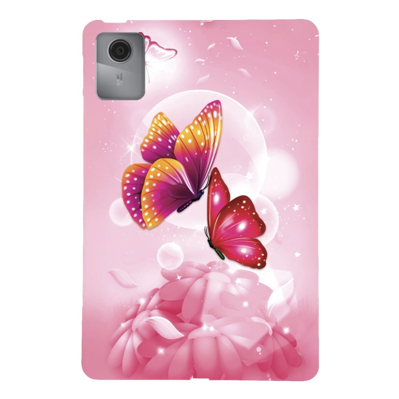 Lenovo Tab M11 / K11 (11") Cover - TB330 Rosa Schmetterlinge