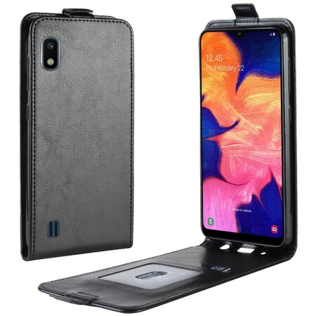 Samsung Galaxy A10 Klappbare Hülle in Lederoptik