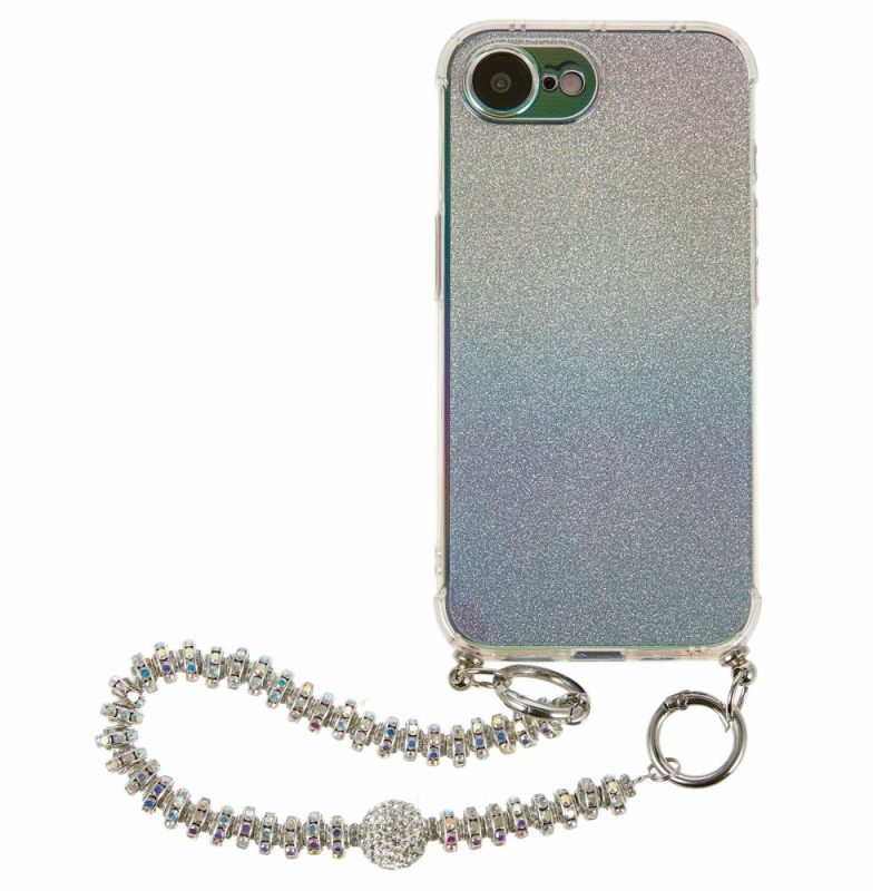 iPhone 17E / 16E Hülle mit abgestuften Pailletten und Riemen