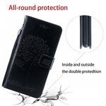 Huawei P Smart Z Hülle Baum und Eulen mit Riemen