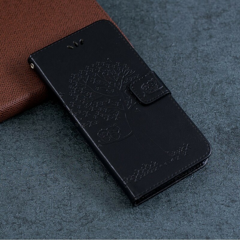 Huawei P Smart Z Hülle Baum und Eulen mit Riemen