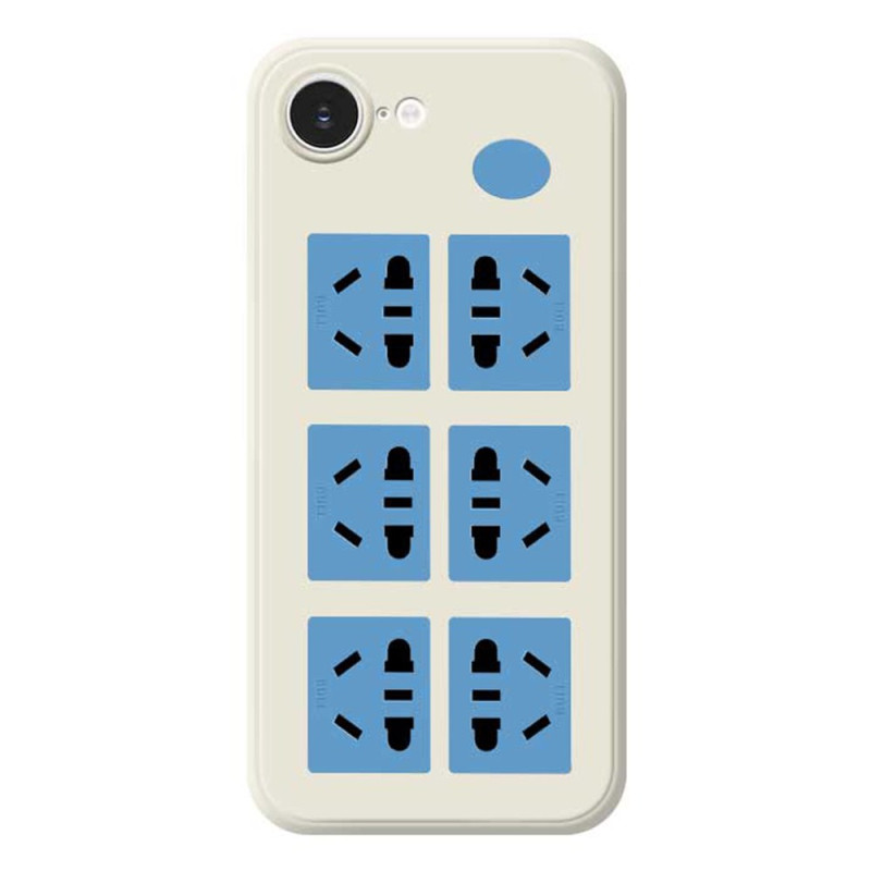 iPhone 17E / 16E Cover Gerader Rand Socket-Muster