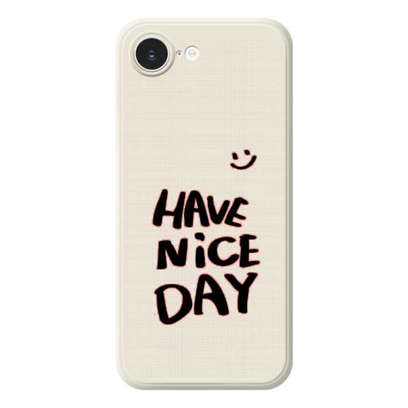 iPhone Cover 17E / 16E Rechter Rand Have Nice Day