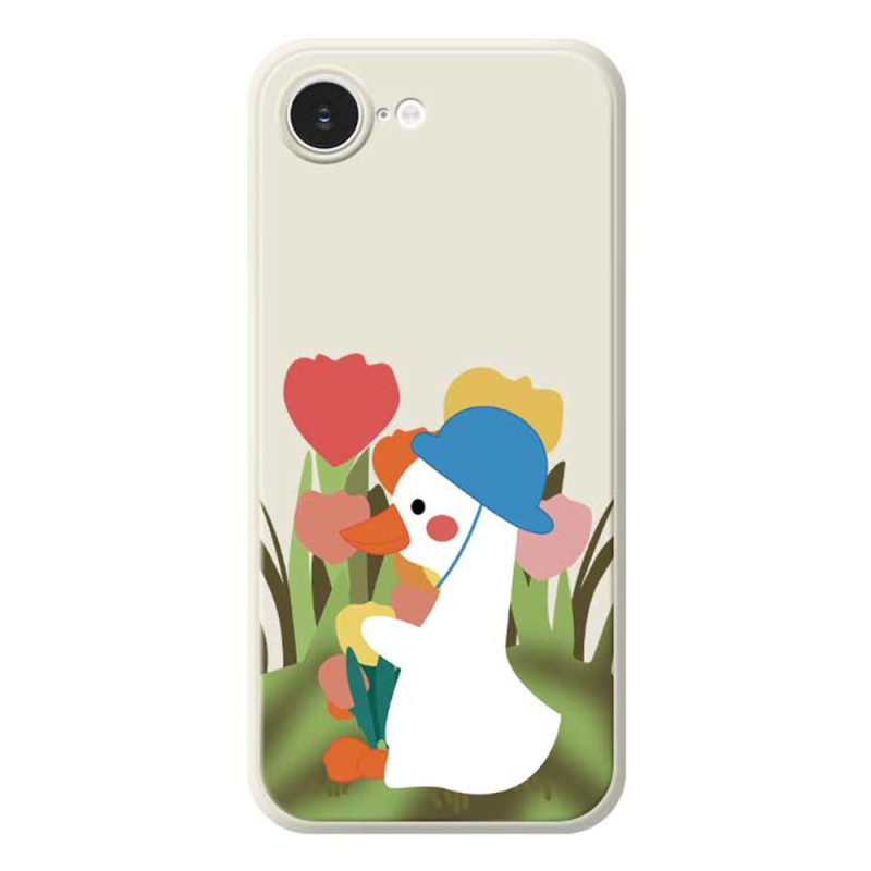 iPhone Cover 17E / 16E Gerader Rand Cartoon Ente