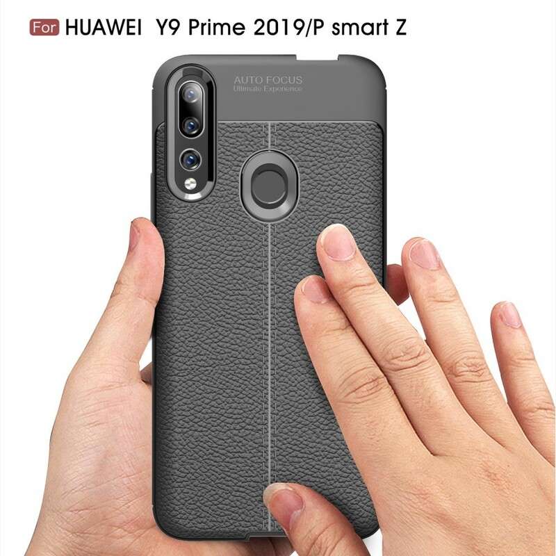Huawei P Smart Z Cover Leder Effekt Litschi Double Line