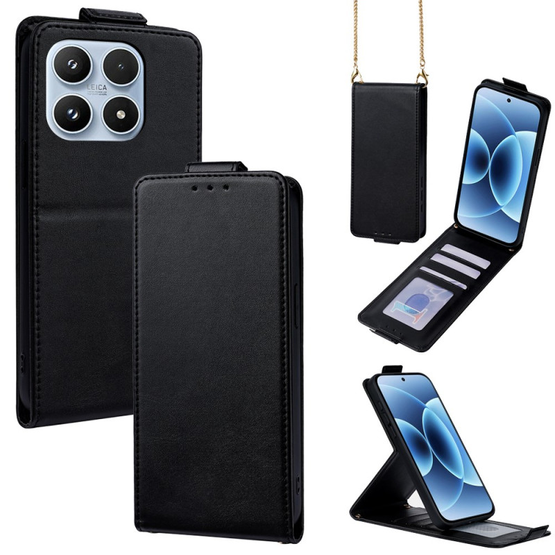 Xiaomi 17 Tasche mit vertikaler Klappe und Schulterriemen