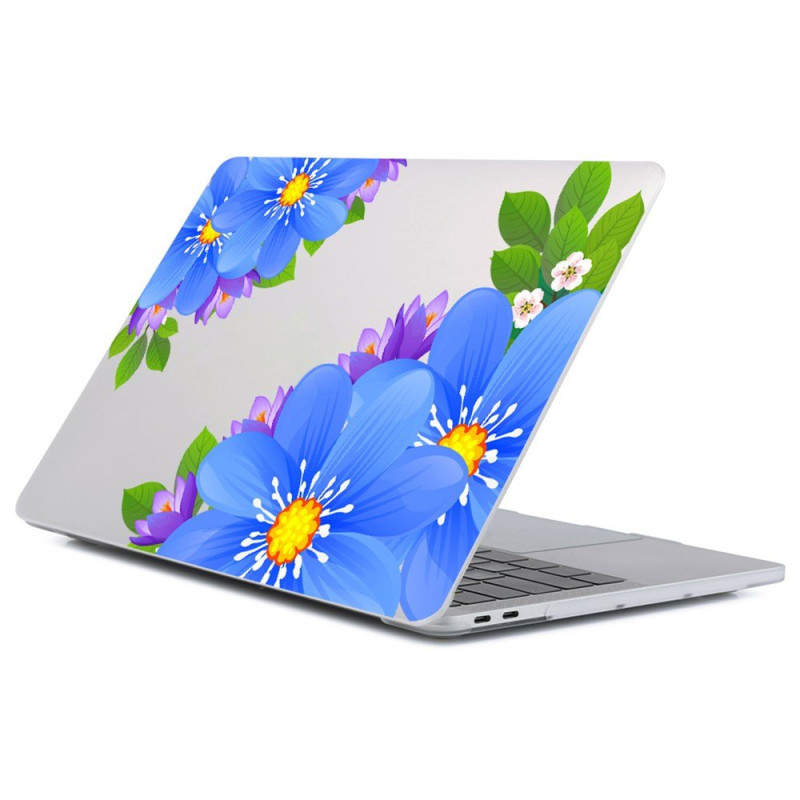 Hülle MacBook Air 13'' (2026) / (2025) / (2024) / (2022) Blaue Blumen