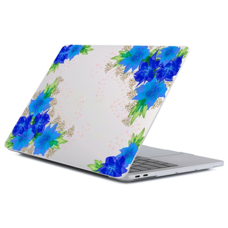 MacBook Air 13'' (2026) / (2025) / (2024) / (2022) Hülle Blumen Blau