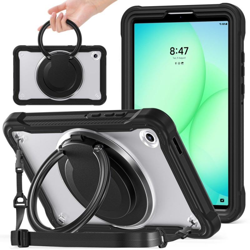 Samsung Galaxy Tab A11 Cover Drehbarer Griff und Schulterriemen