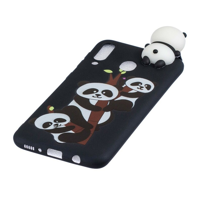 Samsung Galaxy A40 3D Pandas Auf Bambus Cover