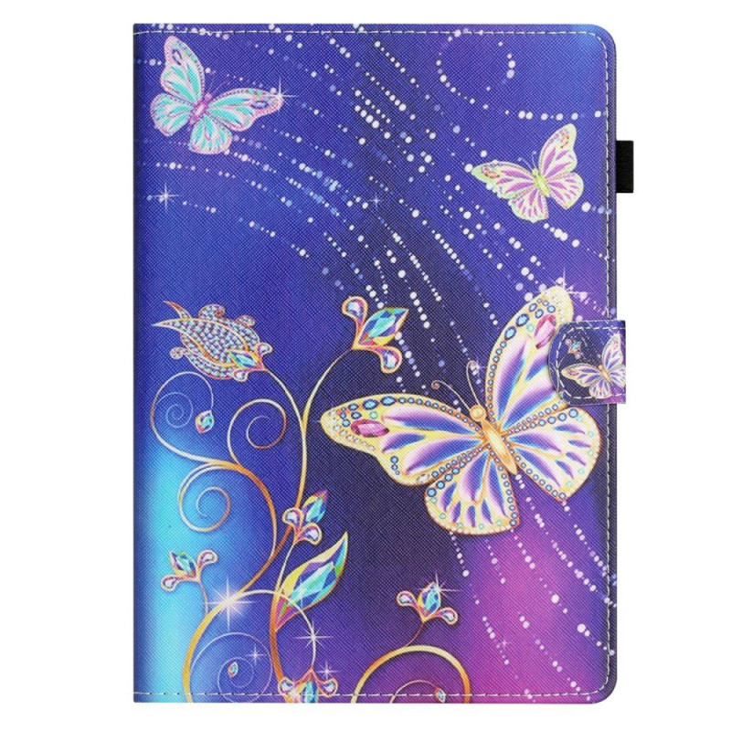 Hülle Samsung Galaxy Tab A 10.1 (2016) T580 / T585 - Schmetterling Blau