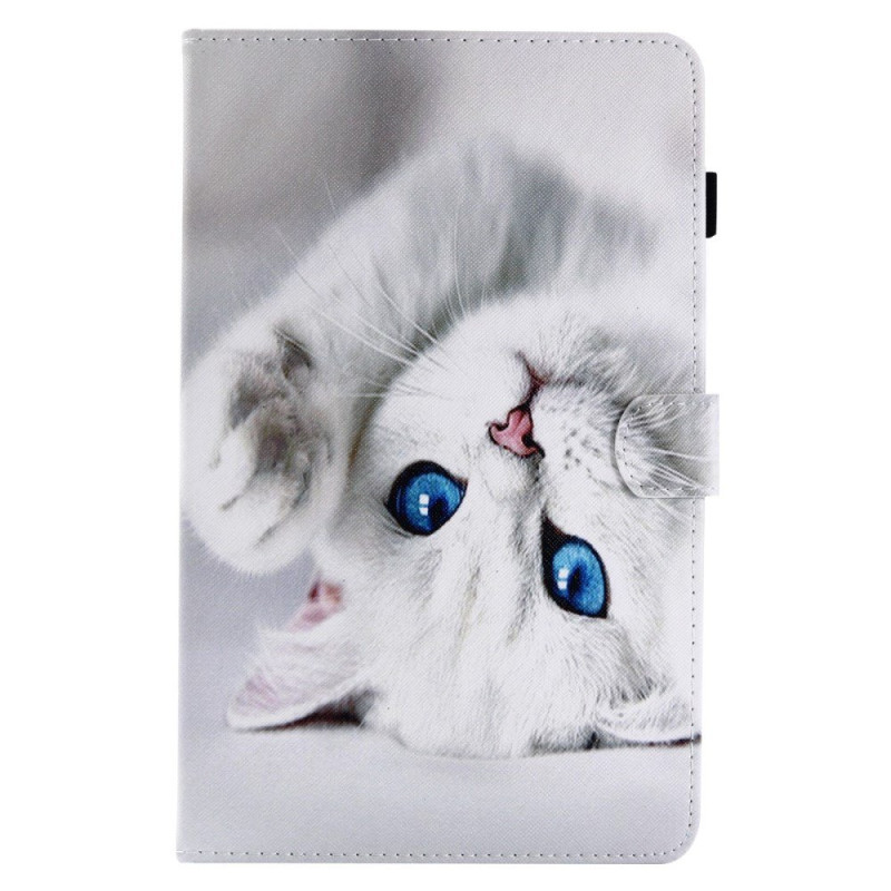 Samsung Galaxy Tab A 10.1 2016 Katze Hülle Weiß
