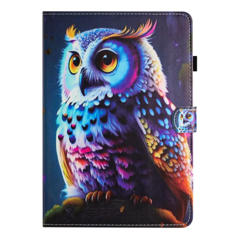 Hülle Samsung Galaxy Tab A 10.1 (2016) Eulenmotiv Bunt