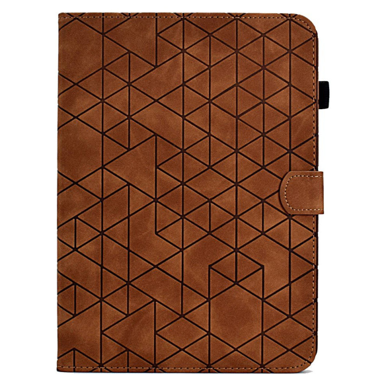 Hülle Samsung Galaxy Tab A 10.1 (2016) Wildlederoptik Geometrisches Muster