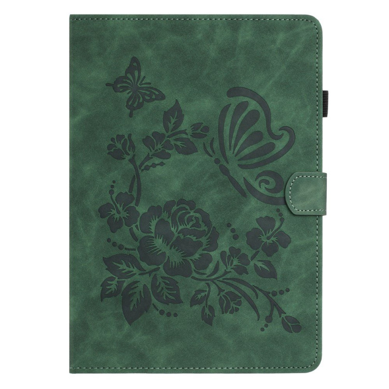 Hülle Samsung Galaxy Tab A 10.1 (2016) Schmetterlinge und Grafische Blumen