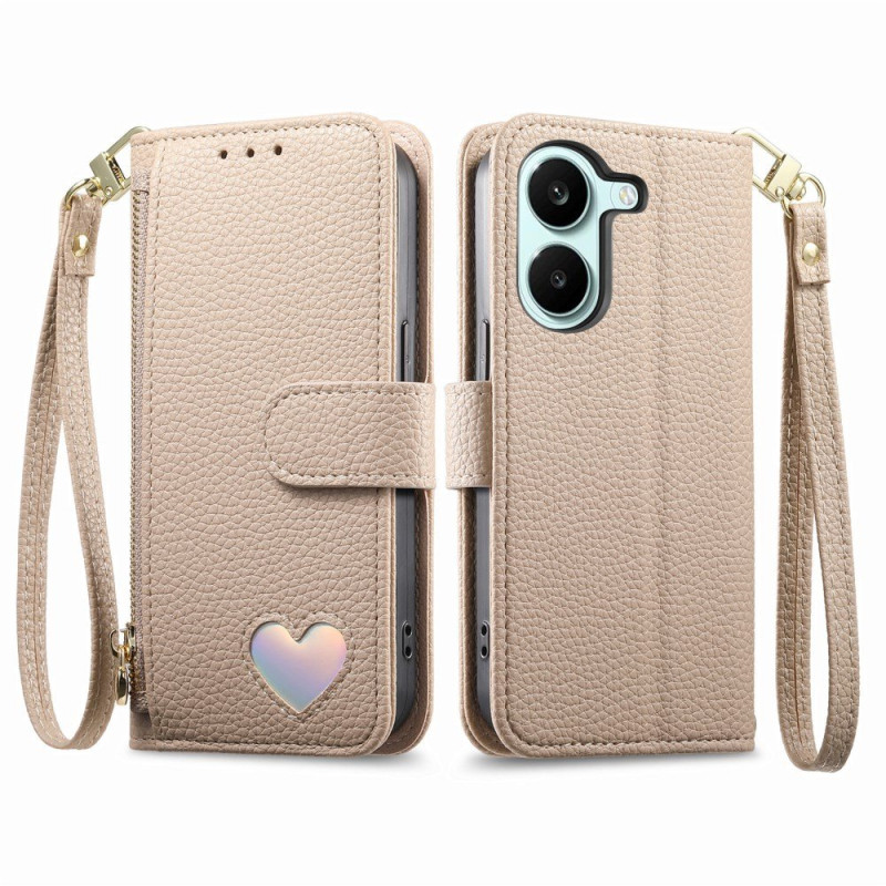 Hülle Poco X8 Pro 5G Brieftasche Design Herz