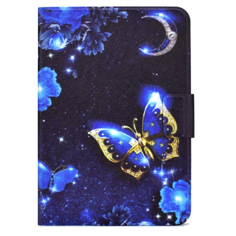 Xiaomi Redmi Pad 2 Schmetterling Tasche Blau und Gold