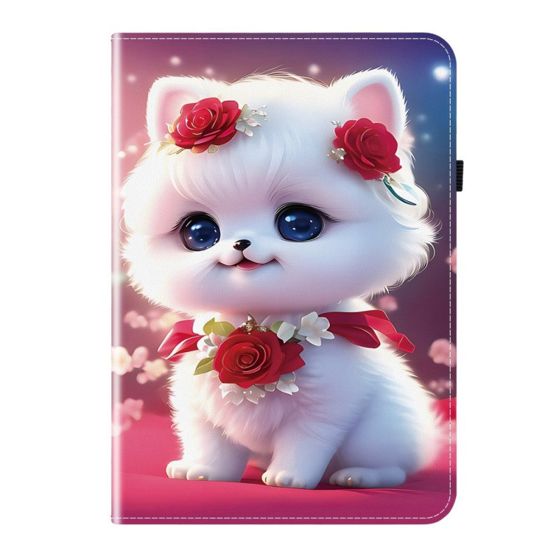 Xiaomi Redmi Pad 2 Tasche Katze und Rosen