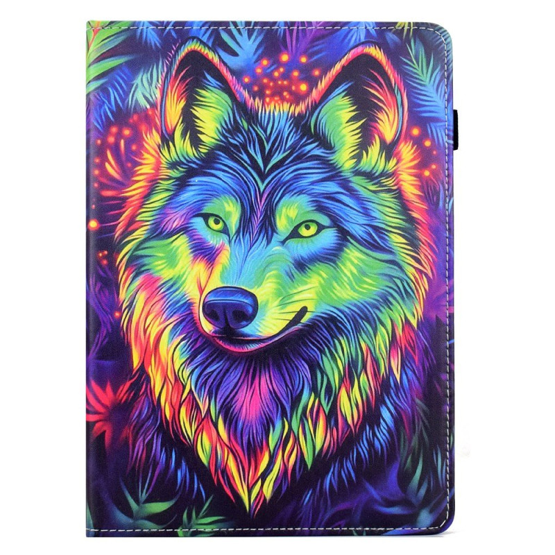 Xiaomi Redmi Pad 2 Tasche Bunte Wölfe