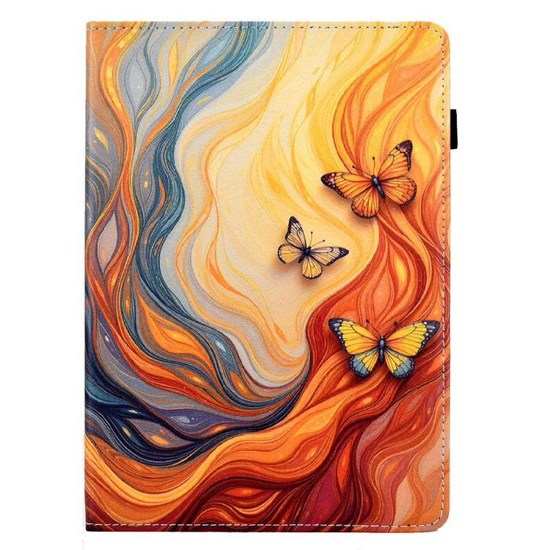 Xiaomi Redmi Pad 2 Tasche Schmetterlinge und Feuer