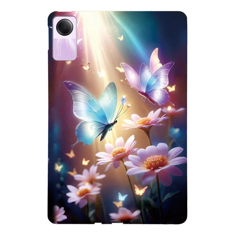 Xiaomi Redmi Pad 2 Cover Blumenschmetterlinge