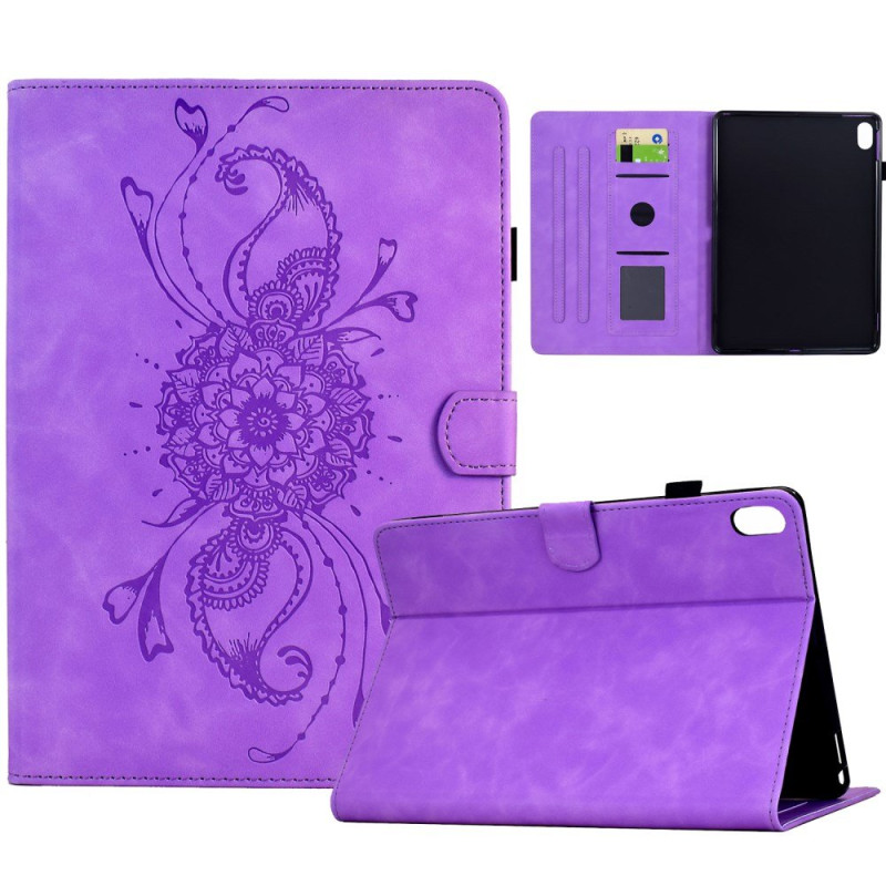 Xiaomi Redmi Pad 2 Hülle in Wildlederoptik mit Mandala-Motiv