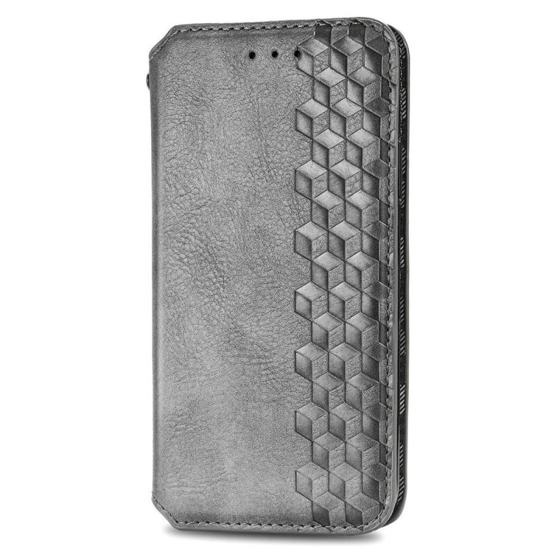 Flip Cover Motorola Edge 60 Neo / 50 Neo in Wildlederoptik mit Rautenmuster