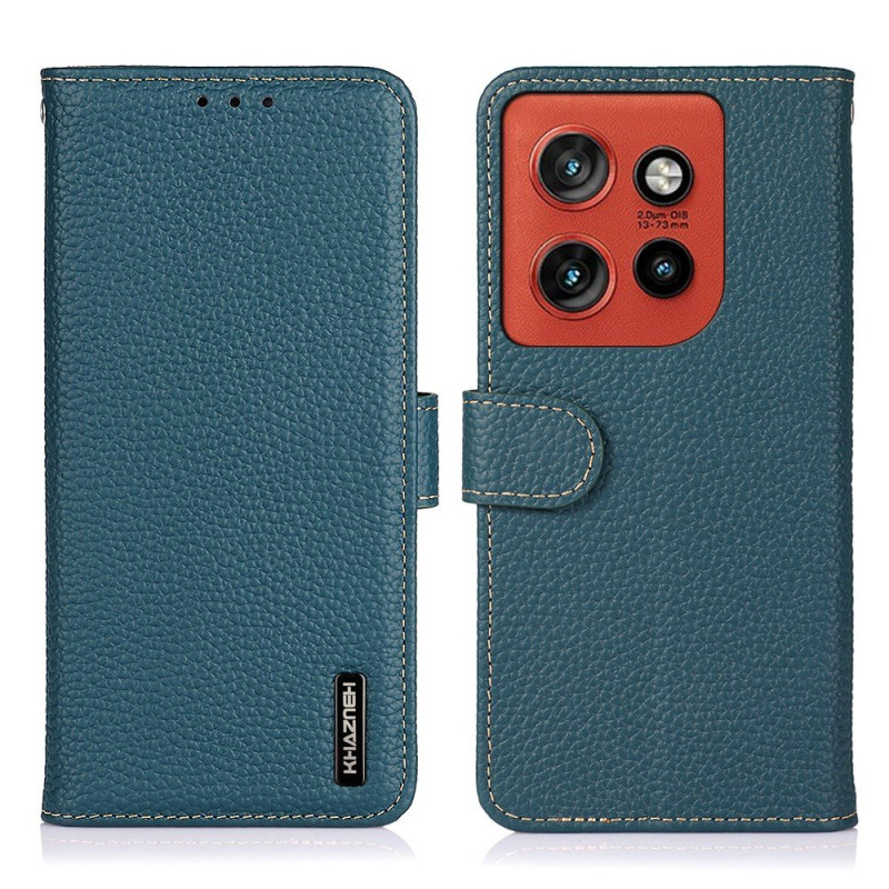 Motorola Edge 60 Neo / 50 Neo Hülle Echtleder KHAZNEH