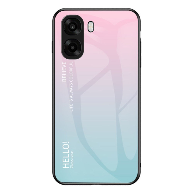 Oppo A6X 5G / 4G Panzerglas Cover Hello