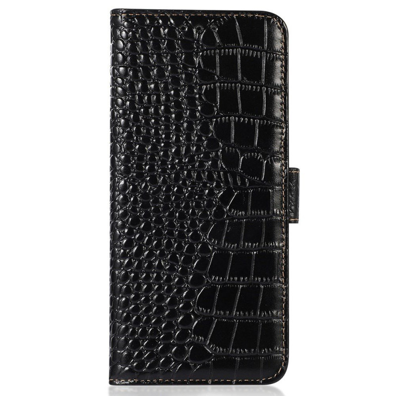 Motorola Edge 70 5G - Anti-RFID-Krokodil-Muster - Geldbörse