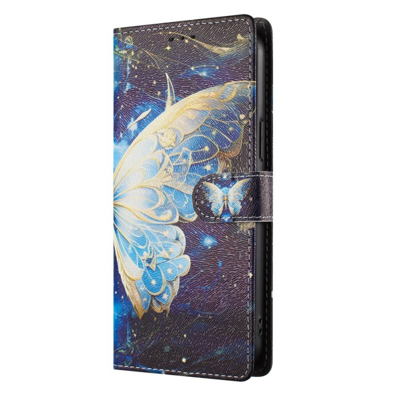 Motorola Edge 70 Fusion Hülle Großer bunter Schmetterling