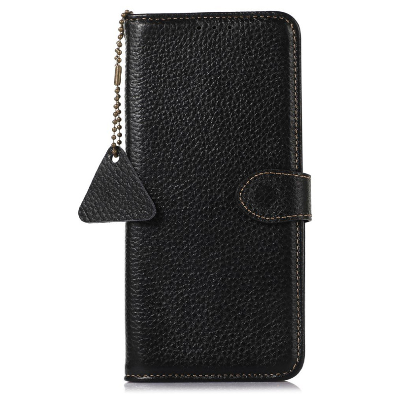 Motorola Edge 70 Fusion Leather Litchi RFID Blocker Hülle