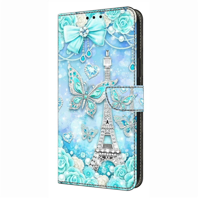Motorola Edge 70 Fusion Eiffelturm und Diamanten Hülle