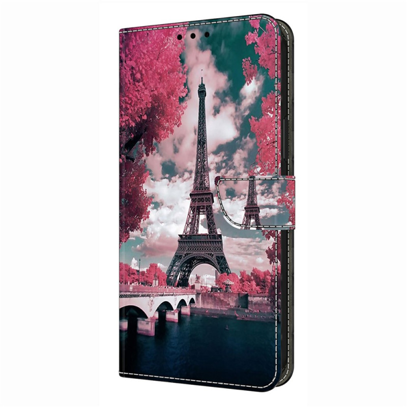Housse Motorola Edge 70 Fusion Tour Eiffel Fleurie