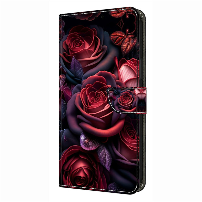 Motorola Edge 70 Fusion Hülle Schwarze Rosen