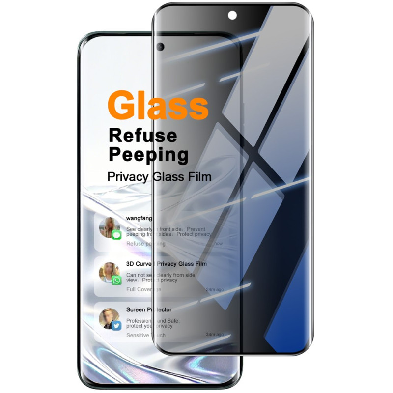 Schutz aus Antispion-Glas für das Motorola Edge 70 Fusion-Display