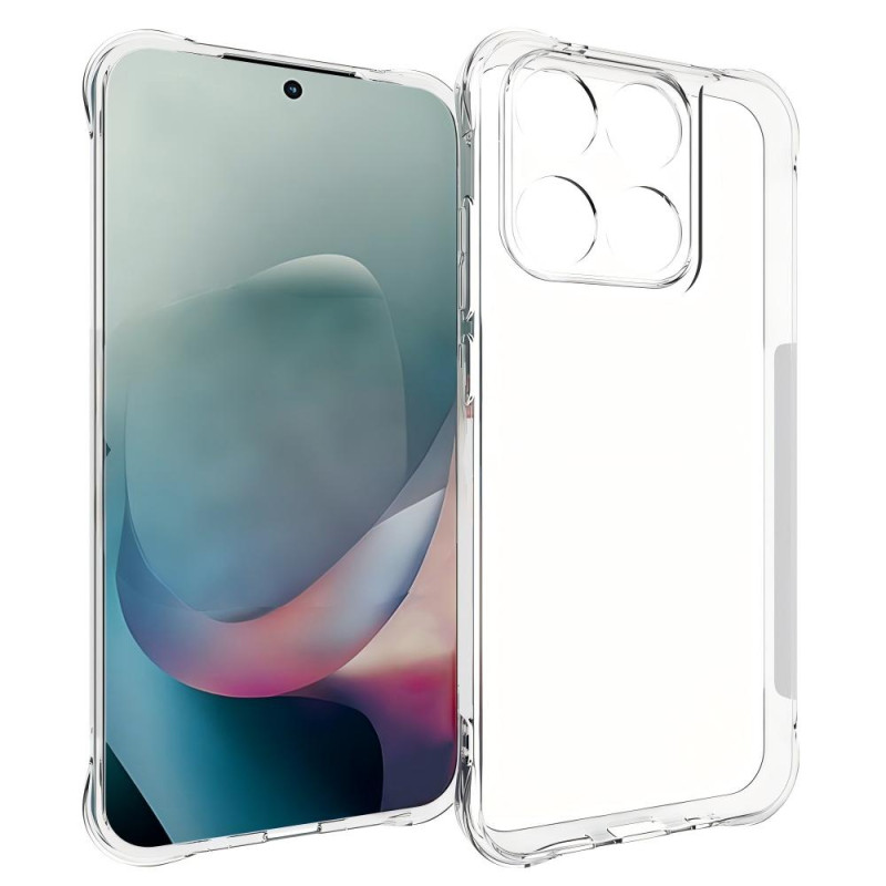 Transparente, verstärkte Moto G77 / G67 Hülle mit Displayschutzfolie