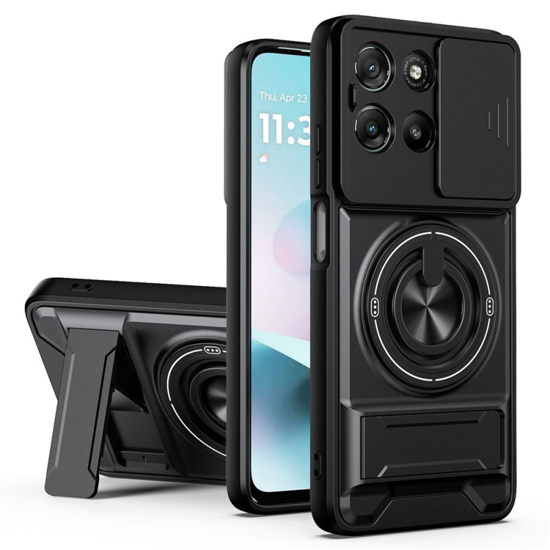 Moto G77 / G67 Ultra Robust Cover mit Halterung und Kameraschutz