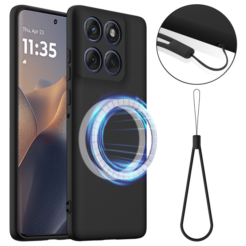 Magnetisches Moto G77 / G67 Cover mit Trageband