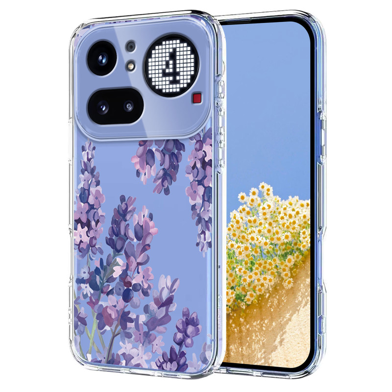 Nothing Phone (4a) Pro Cover Transparent Fledermäuse