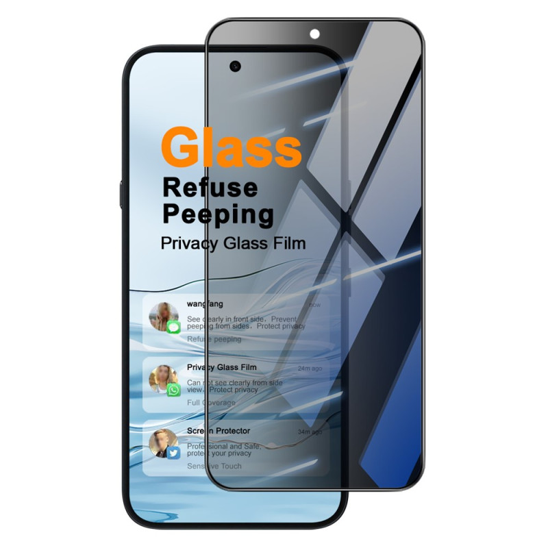 Anti-Espion Schutz aus gehärtetem Glas für Nothing Phone (4a) Pro Display