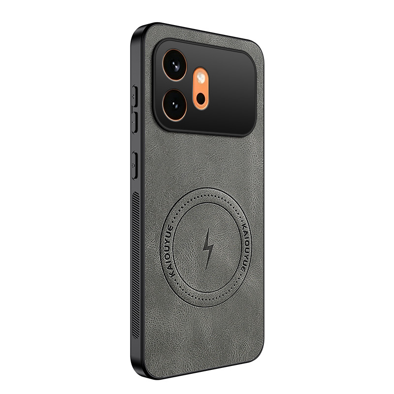 Honor 600 Magnetisches Cover in Lederoptik