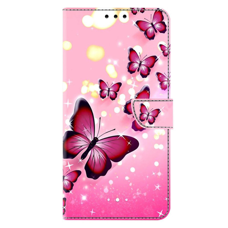 Hülle Samsung Galaxy A27 5G Rosa Schmetterlinge