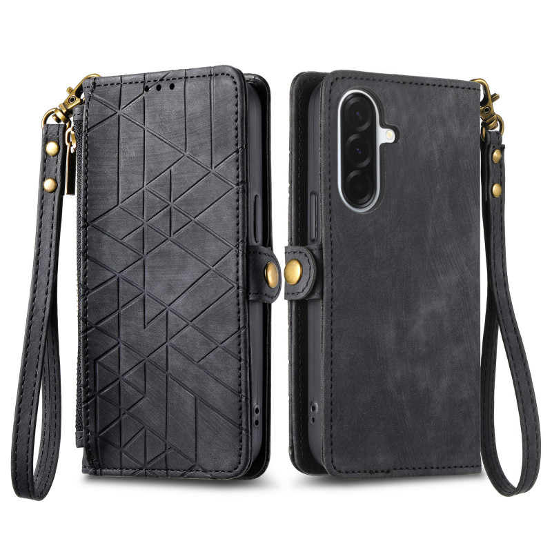 Hülle Samsung Galaxy A27 5G Brieftasche Geometrisches Design