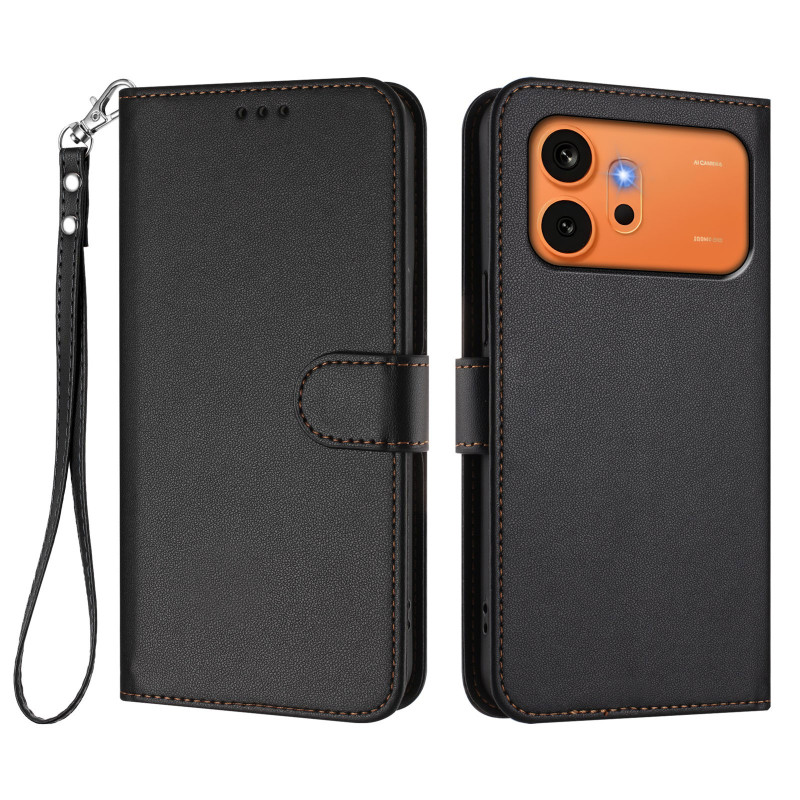 Tasche Honor 600 / 600 Pro in Lederoptik mit Trageriemen